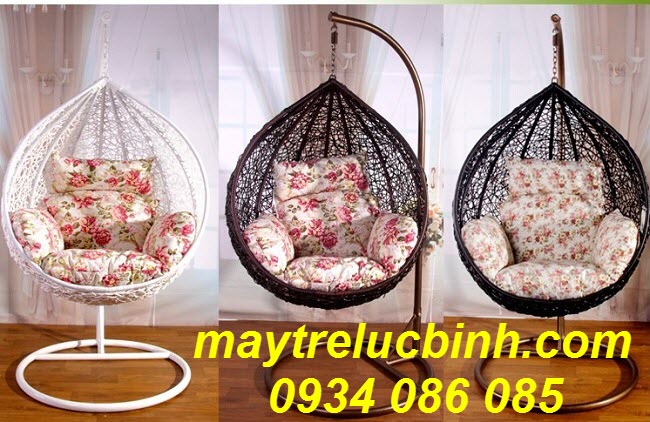 Plastic imitation rattan swing S153